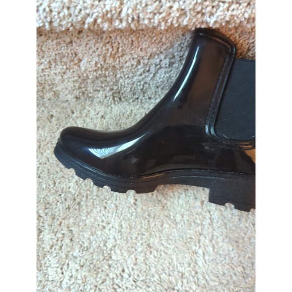 French Connection Bootie Boots Womens Size 10 Black Patent Leather NWOT-lp - Picture 3 of 8